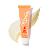 Lanolips 101 Ointment Peach lip balm tube delivering long-lasting lip hydration.