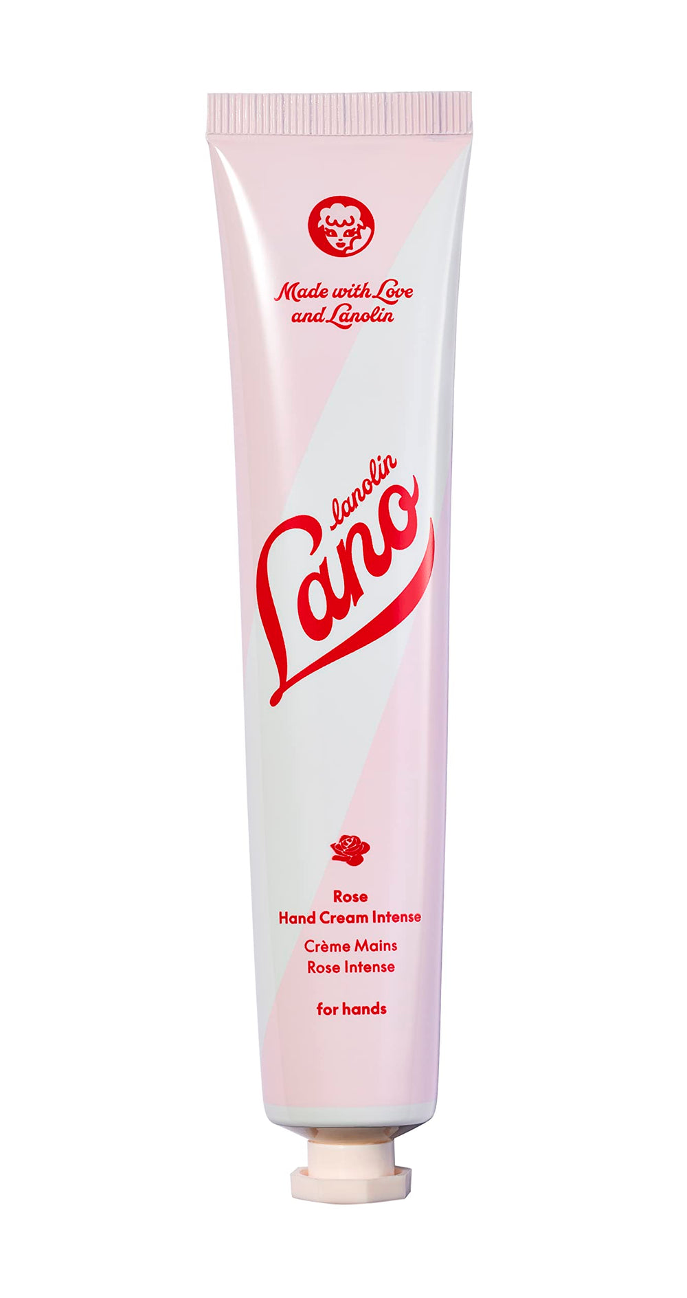 Lanolips Hand Cream Rose bottle delivering silky moisture for dry hands