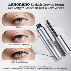 Lanonano Lash Serum precision applicator highlights easy, targeted lash application.
