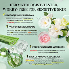 LANSLEYWAX 39 accessories set demonstrates all-in-one convenience for DIY waxing.