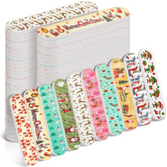 Lanties Christmas nail files 50-pack: compact bulk grooming for gifts
