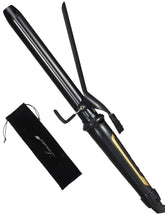 LANVIER curling iron 1inch long barrel delivers versatile curl options for long hair.