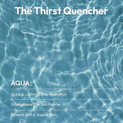 LAPCOS Aqua Sheet Mask single sheet unfolds revealing hydrating formula.