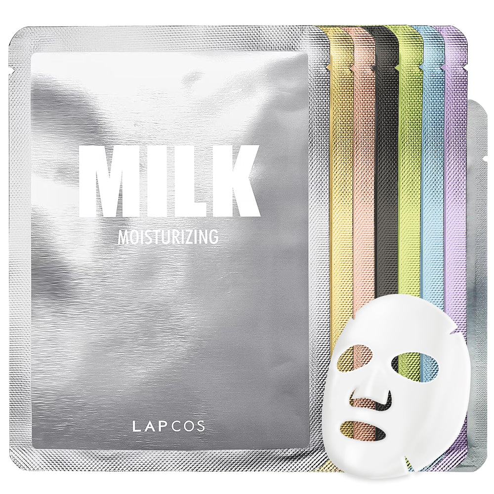 LAPCOS daily sheet mask collagen mask for hydration and smoother skin texture