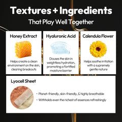 LAPCOS Honey extract closeup highlights nourishing antioxidants for skin.