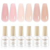 Larvall Beautpal nude gel polish set all six colors jelly finish