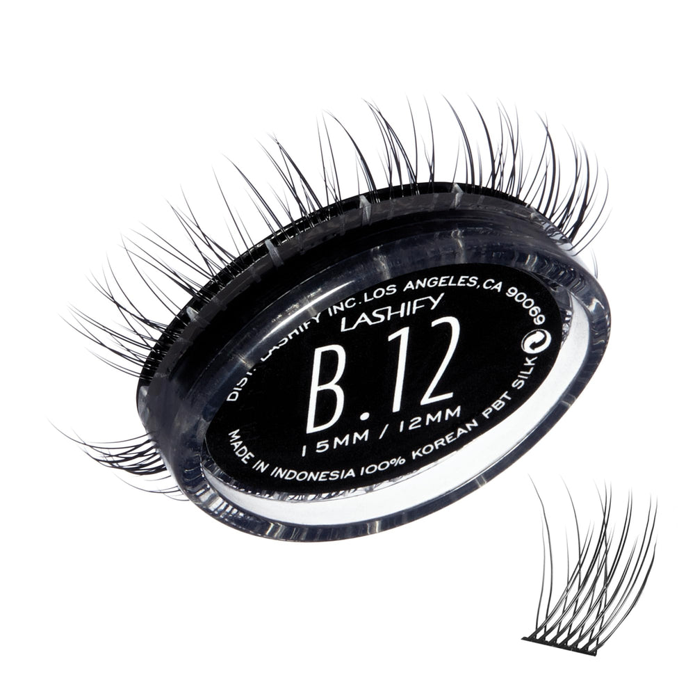 Lashify Bold 12mm Gossamer refill packaging for vegan lashes, premium quality