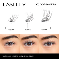 Lashify Curl 10mm Gossamer wand demonstrates precise control during application.