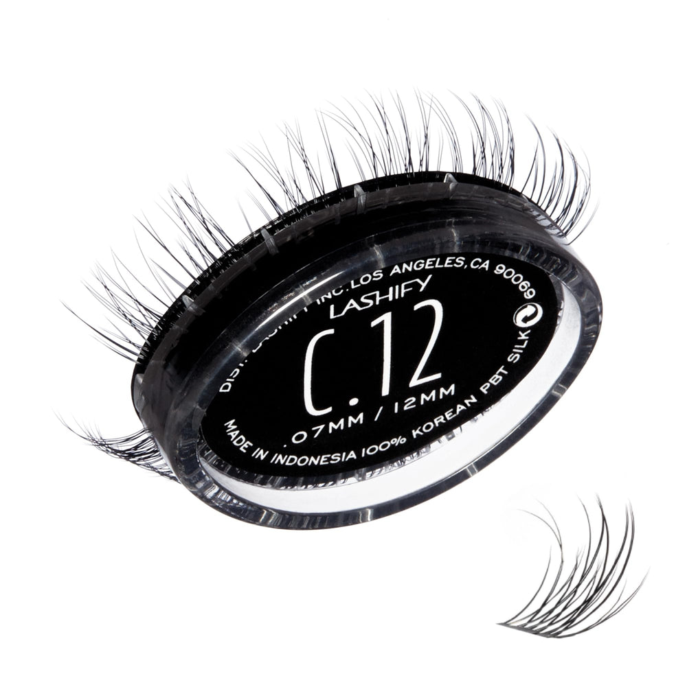 Lashify Curl 12mm Gossamer refill bottle for easy at-home lash extensions