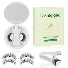 LashSpeed magnetic lash kit applicator enables quick, mess-free application.