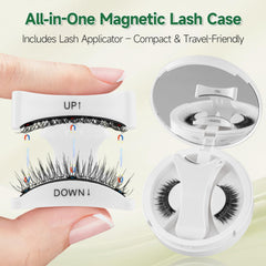 LashSpeed magnetic lashes worn all day with secure hold.