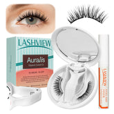 LASHVIEW upgrade magnetic lashes with applicator for fast glue-free glam