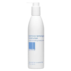 LATHER Bamboo Lemongrass body moisturizer bottle offers daily hydration and silky skin