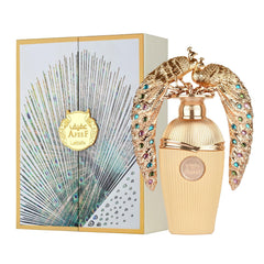 Lattafa Afeef packaging close-up highlighting premium presentation for gifting or personal indulgence.