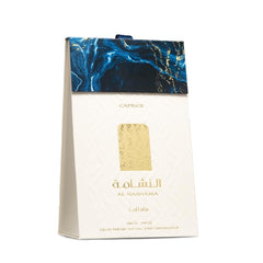 Lattafa Al Nashama Caprice middle notes image shows lavender and mint.