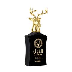 Lattafa Al Noble Ameer label details show authenticity and brand clarity