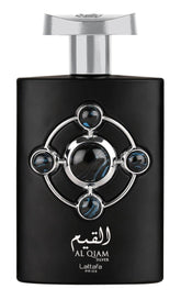 Lattafa Al Qiam Silver bottle front view, unisex fragrance for daily confidence.