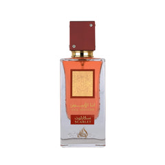 Lattafa Ana Abiyedh Scarlet spray diffusion captures rich aroma suited for all-day presence