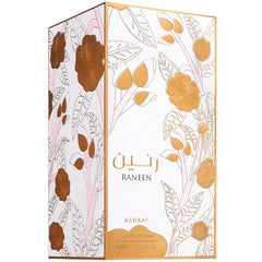 Lattafa Asdaaf Raneen packaging box ideal for gifting and shelf appeal