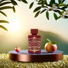 Lattafa Bade'e Al Oud Sublime base notes of Vanilla, Patchouli and Moss add depth