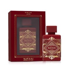 Lattafa Bade'e Al Oud Sublime packaging box photographed for premium unisex fragrance