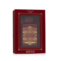 Lattafa Bade'e Al Oud Sublime top notes of Apple, Lychee and Rose for a vivid opening
