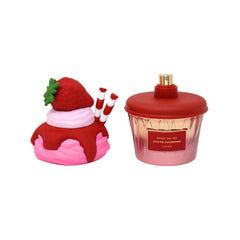 Lattafa Berry On Top top notes strawberry and Chantilly cream highlighted