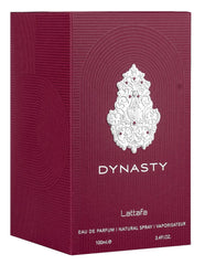Lattafa Dynasty rooibos suede heart reveals velvety warmth for evening wear.