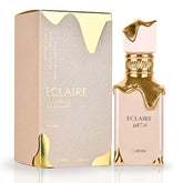 Lattafa Eclaire bottle front view for daily wear confidence and refined style.