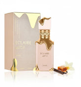 Lattafa Eclaire bottle front with premium daytime wear appeal