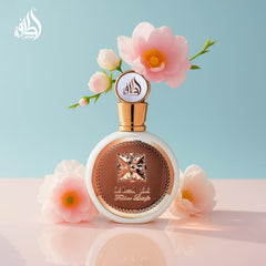 Lattafa Fakhar heart notes with roses and jasmine for a lush bouquet.