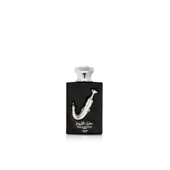 Lattafa Ishq Al Shuyukh Silver bottle front view for everyday wear