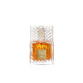 Lattafa Khamrah bottle closeup showing spicy vanilla notes for evening wear