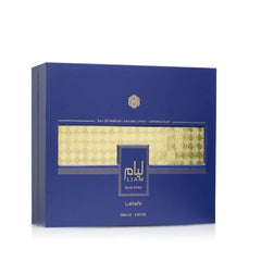 Lattafa Liam Blue Shine top notes of bergamot and pepper