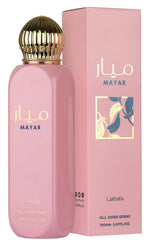 Lattafa Mayar rose and magnolia notes create a floral heart for graceful evenings.