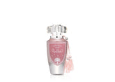 Lattafa Mohra Silky Rose bottle closeup reveals romantic, long-lasting daily wear
