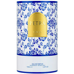 Lattafa Petra unboxing scene, ideal gift for fragrance lovers.