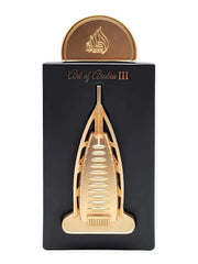 Lattafa Pride Art Of Arabia III bottle shot highlights a luxurious unisex fragrance with lasting presence.