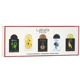 Lattafa Pride Gift Sets box front with premium Arabian perfumes, gifting-ready presentation.