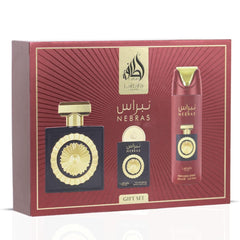 Lattafa Pride Nebras bottle front view for unisex appeal and lasting impression