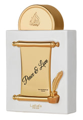 Lattafa Pride Peace & Love bottle front view, ideal for everyday wear.