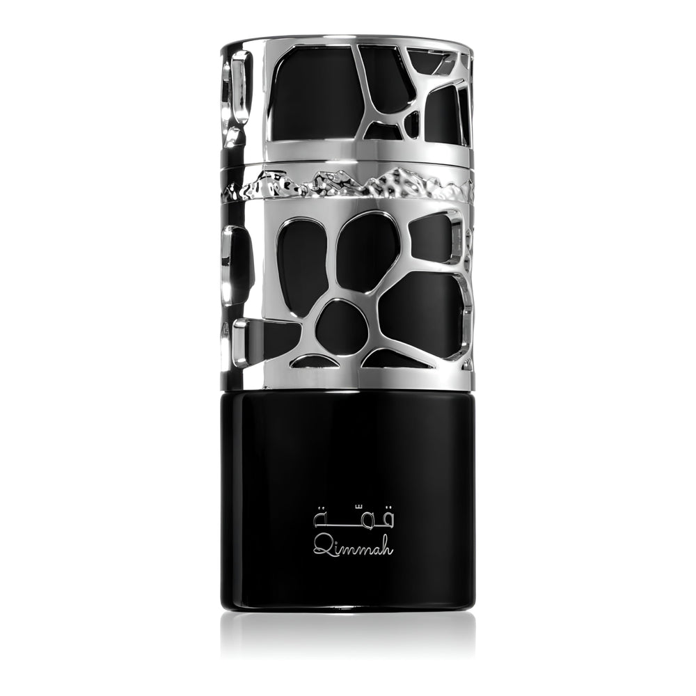 Lattafa Qimmah bottle front view for confident everyday wear