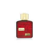 Lattafa Ramz Gold bottle closeup for evening elegance and gourmand vibes.
