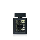 Lattafa Rave Now bottle front showcases a bold design for confident evening wear.