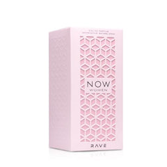 Lattafa Rave Now fragrance-mist spray reveals daytime-ready aroma.