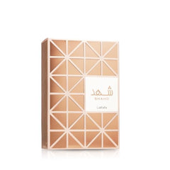 Lattafa Shahd middle notes jasmine and white florals create a radiant heart.