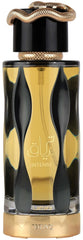 Lattafa Teriaq Intense bottle close-up for bold, long-lasting presence.
