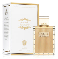 Lattafa The Kingdom heart notes focus shows tobacco, vanilla for warm sophistication