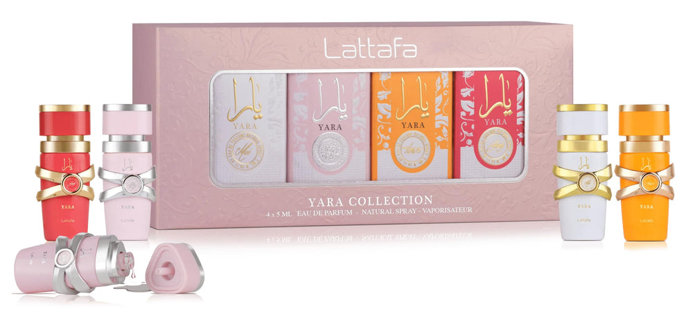 Lattafa Yara Collection box set offers versatile daily moods for travel and gifting.