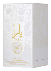 Lattafa Yara Moi compact bottle ideal for gifting or on-the-go use